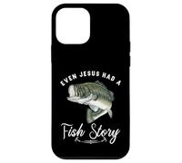 Carcasa para iPhone 12 Mini Pesca Incluso Jesús Tenía Historia De Pescado Divertido Bass Papá Christian