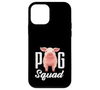 Carcasa para iPhone 12 Mini Pig Squad Team Crew Farmer Group Farm Animal Rosa