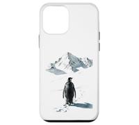 Carcasa para iPhone 12 Mini Pingüino Solitario marchando hacia la montaña desorientado, Pero por qué