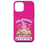 Carcasa para iPhone 12 Mini Pink Bday Princess GNOME For Girls Trip Birthday February
