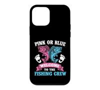 Carcasa para iPhone 12 Mini Pink Or Blue Welcome To Fishing Crew - Revelación de género