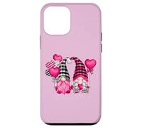 Carcasa para iPhone 12 Mini Pink Valentines Motif with Heart Ballons Cute Love GNOME