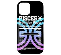 Carcasa para iPhone 12 Mini Piscis Información Nutricional Signo del Zodíaco Astrología Azul Púrpura