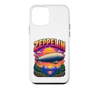 Carcasa para iPhone 12 Mini Pixel Art Zeppelin 8-bit Retro Gaming Airship Dirigible