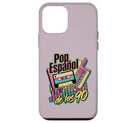 Carcasa para iPhone 12 Mini Pop Español de los 90 Retro Cassette Tape Keytar Español