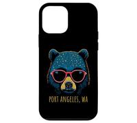 Carcasa para iPhone 12 Mini Port Angeles WA USA - Oso con Gafas de Sol