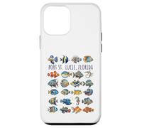 Carcasa para iPhone 12 Mini Port St Lucie Florida Diseño de Peces Coloridos