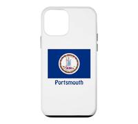 Carcasa para iPhone 12 Mini Portsmouth Virginia USA Flag Souvenir