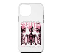 Carcasa para iPhone 12 Mini Póster sarcástico Divertido de semitono sarcástico de anatomía Esqueleto Rosa gótico