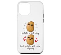 Carcasa para iPhone 12 Mini Potato Is Not Okay Funny Potato Joke Meme Vegetable Potating