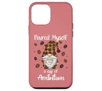 Carcasa para iPhone 12 Mini Poured Myself a Cup of Ambition Mug GNOME Drinking Coffee
