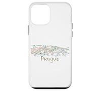 Carcasa para iPhone 12 Mini Praga Chequia Viaje Souvenir Historic City Panorama Gift