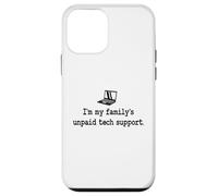 Carcasa para iPhone 12 Mini Programador Y2K de Soporte técnico no pagado de IT Guy I'm My Family