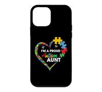 Carcasa para iPhone 12 Mini Proud Autism Aunt Heart Puzzle Piece Awareness Support