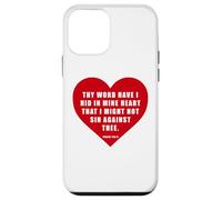 Carcasa para iPhone 12 Mini Psalm 119:11 - Thy Word Have I Hid in Mine Heart Bible Verse