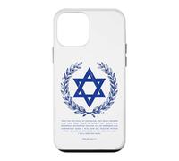 Carcasa para iPhone 12 Mini Psalms 122:6-9 Elegant Star of David Israel Bible Verse
