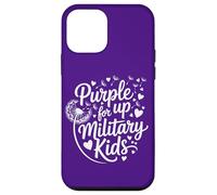 Carcasa para iPhone 12 Mini Purple up for Military Kids Dandelion Month of The Military