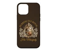 Carcasa para iPhone 12 Mini Purrfectly Royal Meowjesty Retrato de Gato rococó Barroco Divertido