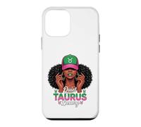Carcasa para iPhone 12 Mini Quiet Luxury Taurus Afro Women Pink Green Cap Black Girl