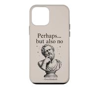 Carcasa para iPhone 12 Mini Quizás Pero También No Overthinketh Filosofía Humor Cita