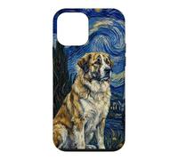 Carcasa para iPhone 12 Mini Rafeiro do Alentejo Perro Van Gogh Noche Estrellada