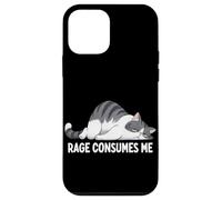 Carcasa para iPhone 12 Mini Rage Consumes Me Cat Sarcastic Iger Funny Kitty Sarcástico