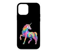 Carcasa para iPhone 12 Mini Rainbow Tie Dye Unicornio Magical Fantasy Animal