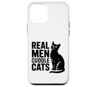 Carcasa para iPhone 12 Mini Real Men Cuddle Cats! Divertido diseño de Gatito para papá Gato