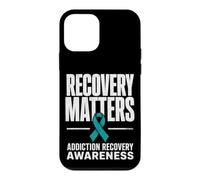 Carcasa para iPhone 12 Mini Recovery Matters Concientización sobre la adicción al Alcohol a Las Drogas Verde Azulado