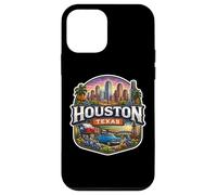 Carcasa para iPhone 12 Mini Recuerdo de Houston Texas City State Vintage Viaje Memorabilia