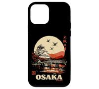 Carcasa para iPhone 12 Mini Recuerdo de Viaje japonés Retro de la Pagoda de Osaka, Japón