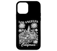 Carcasa para iPhone 12 Mini Recuerdo de Viaje Minimalista del Horizonte de California de Los Ángeles