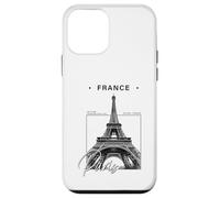 Carcasa para iPhone 12 Mini Recuerdo Minimalista de Viaje de la Torre Eiffel de París