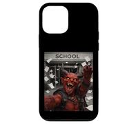 Carcasa para iPhone 12 Mini Red Devil Último Día De Escuela Vacaciones De Verano Divertido Meme Selfie
