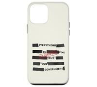 Carcasa para iPhone 12 Mini Redacted Everything is Fine Trust Your Government Political