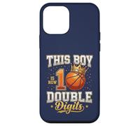 Carcasa para iPhone 12 Mini Regalo de Baloncesto de 10 cumpleaños de This Boy is 10 con Doble dígito
