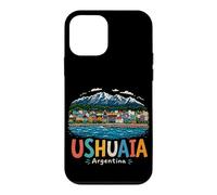 Carcasa para iPhone 12 Mini Regalo de Recuerdo de Viaje Dibujado a Mano de Ushuaia Argentina