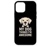 Carcasa para iPhone 12 Mini Regalo Divertido para un Amante de Las Mascotas con la Frase «Mi Perro Piensa Que Soy yo»