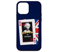 Carcasa para iPhone 12 Mini Reina Elizabeth II - Tarjeta de Juego (Memoriam skat Royal, Reino Unido)
