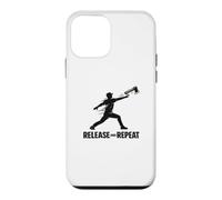 Carcasa para iPhone 12 Mini Release and Repeat Camisa de papá lanzando Hacha de leñador