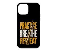Carcasa para iPhone 12 Mini Repeat-Music Trompeta Músico Trompeta Música Trompeta