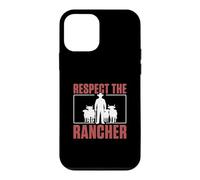 Carcasa para iPhone 12 Mini Respect The Rancher Funny Ganadería Un Ganadero