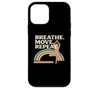 Carcasa para iPhone 12 Mini Respiración Movimiento Repetir Yoga Pose Rainbow