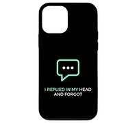 Carcasa para iPhone 12 Mini Respondí en mi Cabeza Estado de ánimo relacionado Personalidad introvertida