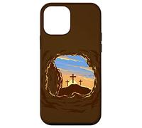 Carcasa para iPhone 12 Mini Resurrection Sunday Cross of Jesus Christ Empty Tomb Faith