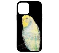 Carcasa para iPhone 12 Mini Retrato de Periquito Verde y Amarillo para Regalo para Mascotas