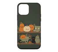 Carcasa para iPhone 12 Mini Retro Autumn Harvest Shelf Doodle Personajes Vibe