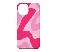 Carcasa para iPhone 12 Mini Retro Hot Pink Swirl Abstracto Estético Groovy 70s Boho Y2K