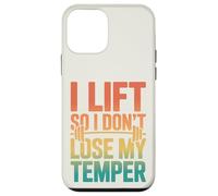 Carcasa para iPhone 12 Mini Retro I Lift So I Dont Lose My Temper - Entrenamiento Divertido