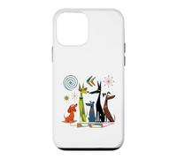 Carcasa para iPhone 12 Mini Retro Mid-Century Modern Dog 50's 60's Style Funny Dog Cute